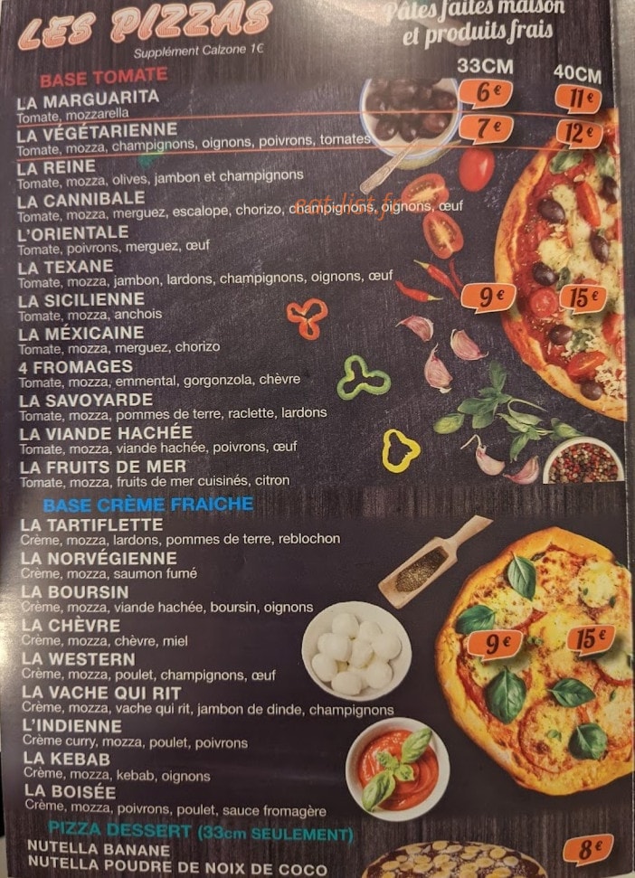 Les Délices — carte page 2
