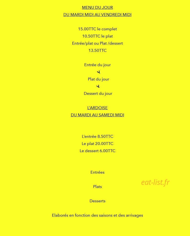 La Ferme — carte page 1