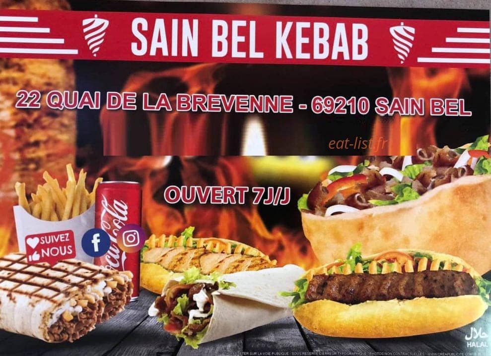 Sain Bel Kebab — carte page 1
