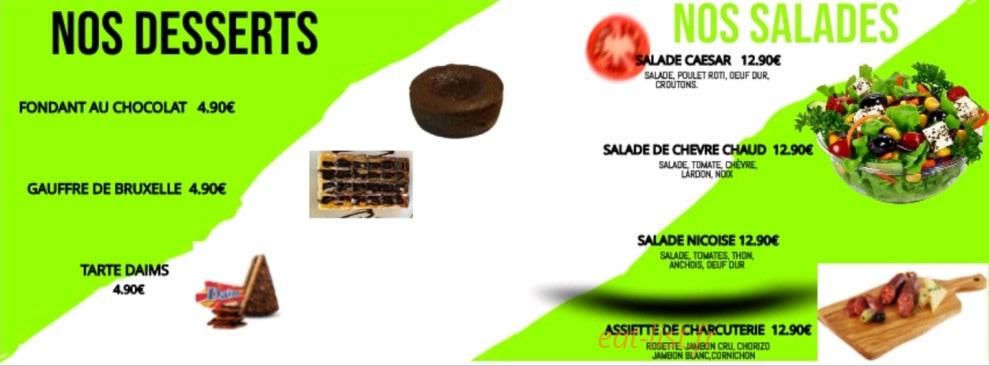 Pizzburgers — carte page 5