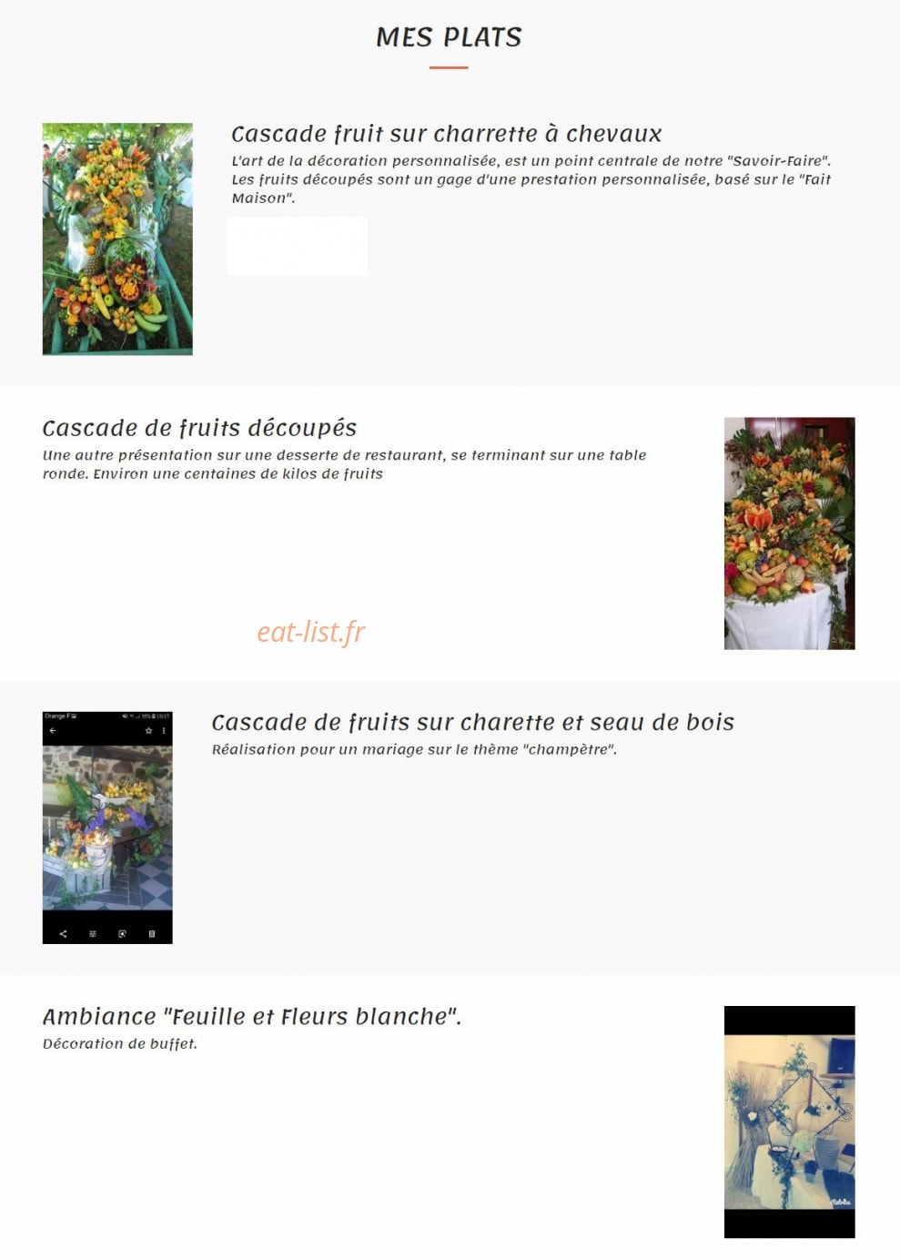 Camille Passion — carte page 1