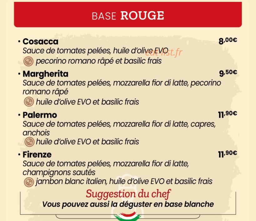 Da Maria — carte page 1