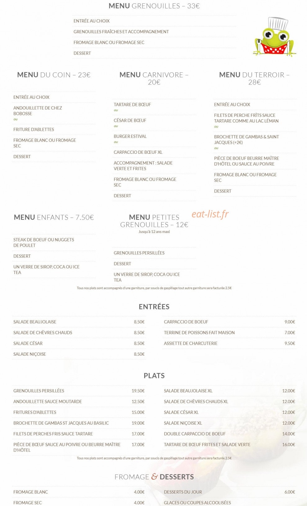 La matelote — carte page 1