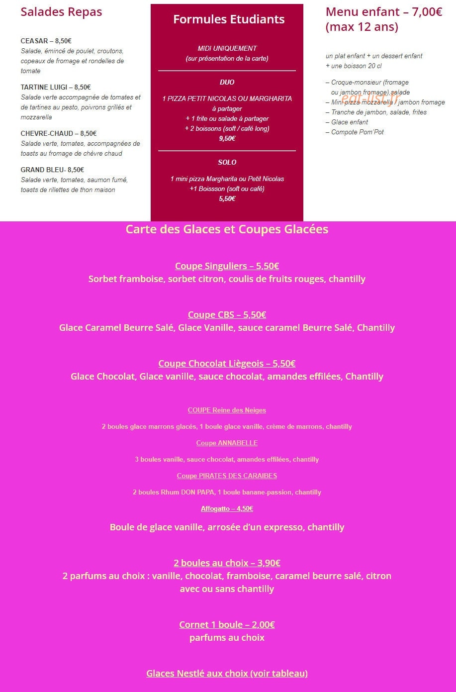 Le Singuliers — carte page 2