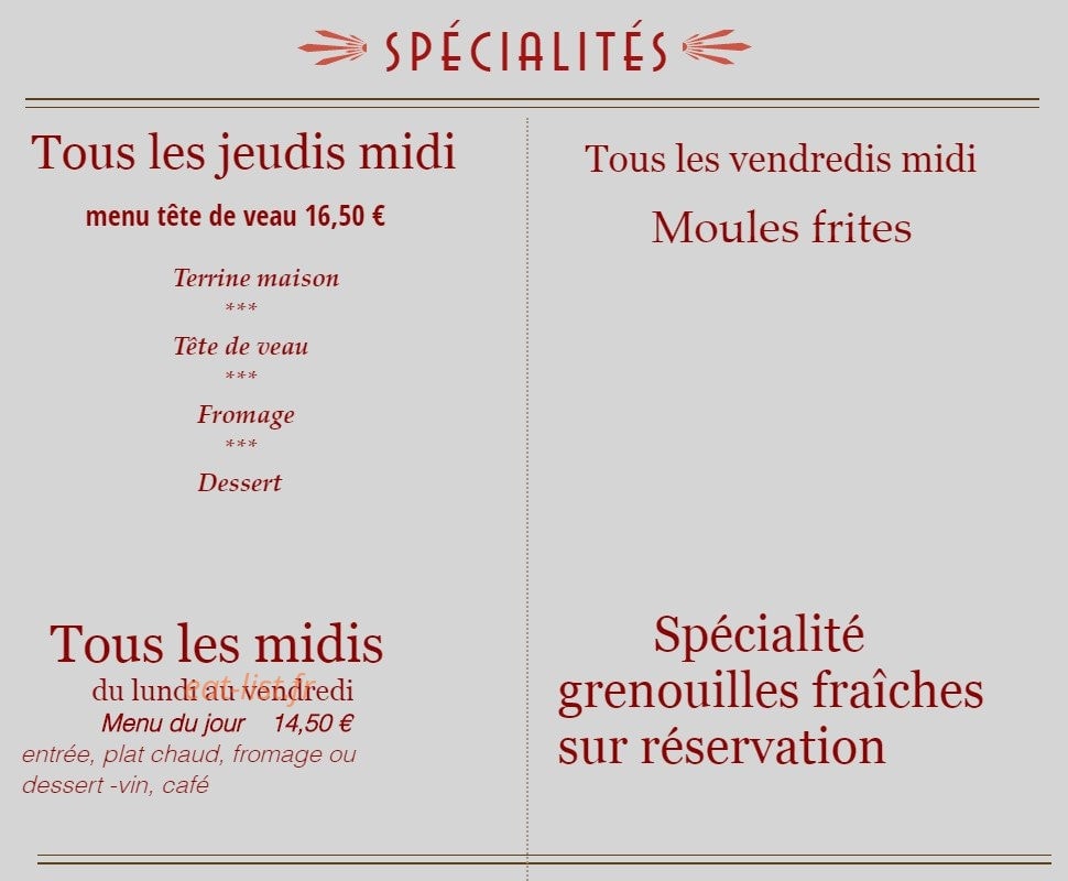 Le Bacchus — carte page 3