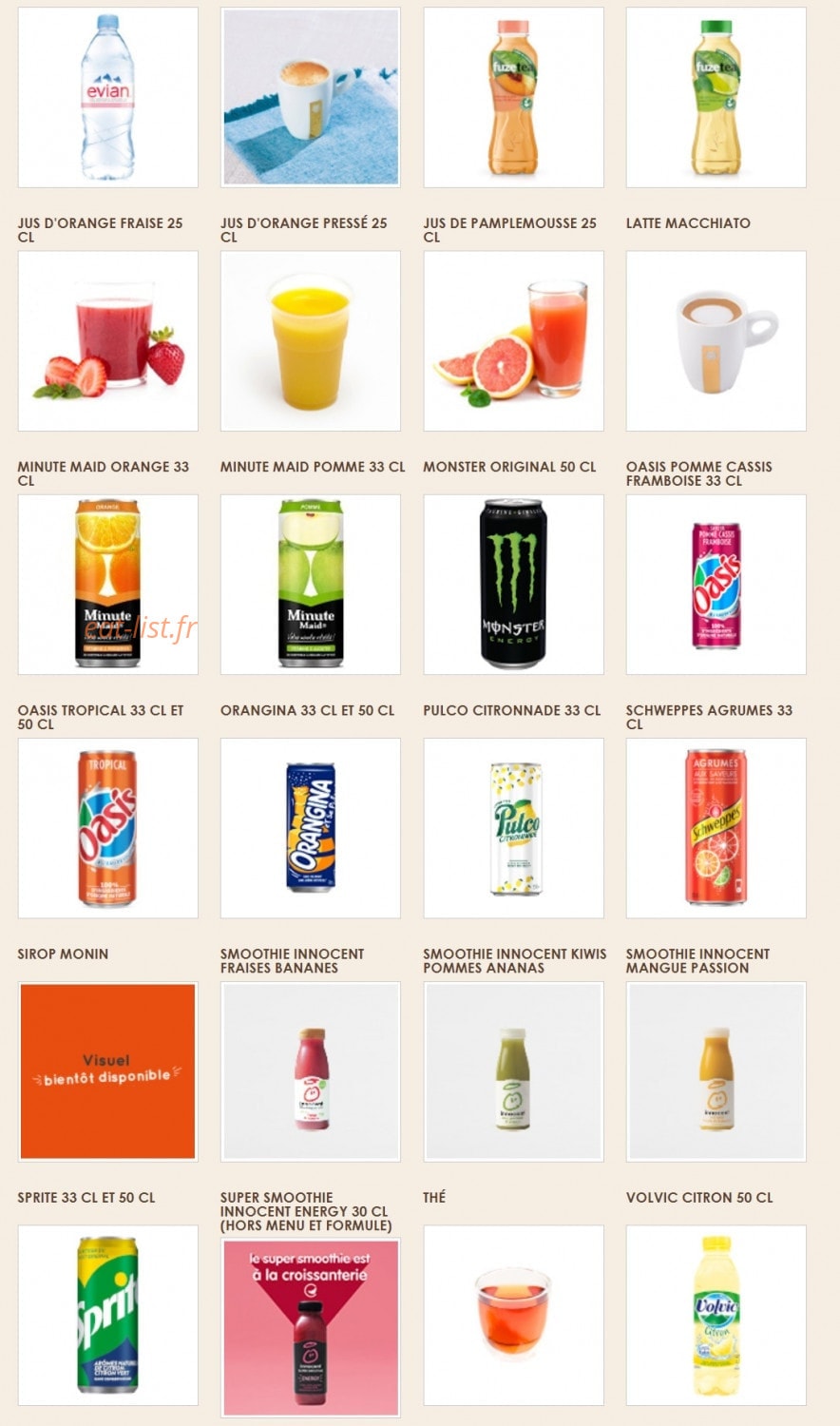 La Croissanterie — carte page 9