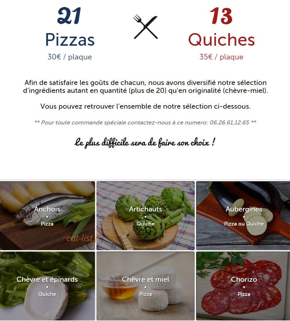 Apero Pizz — carte page 1