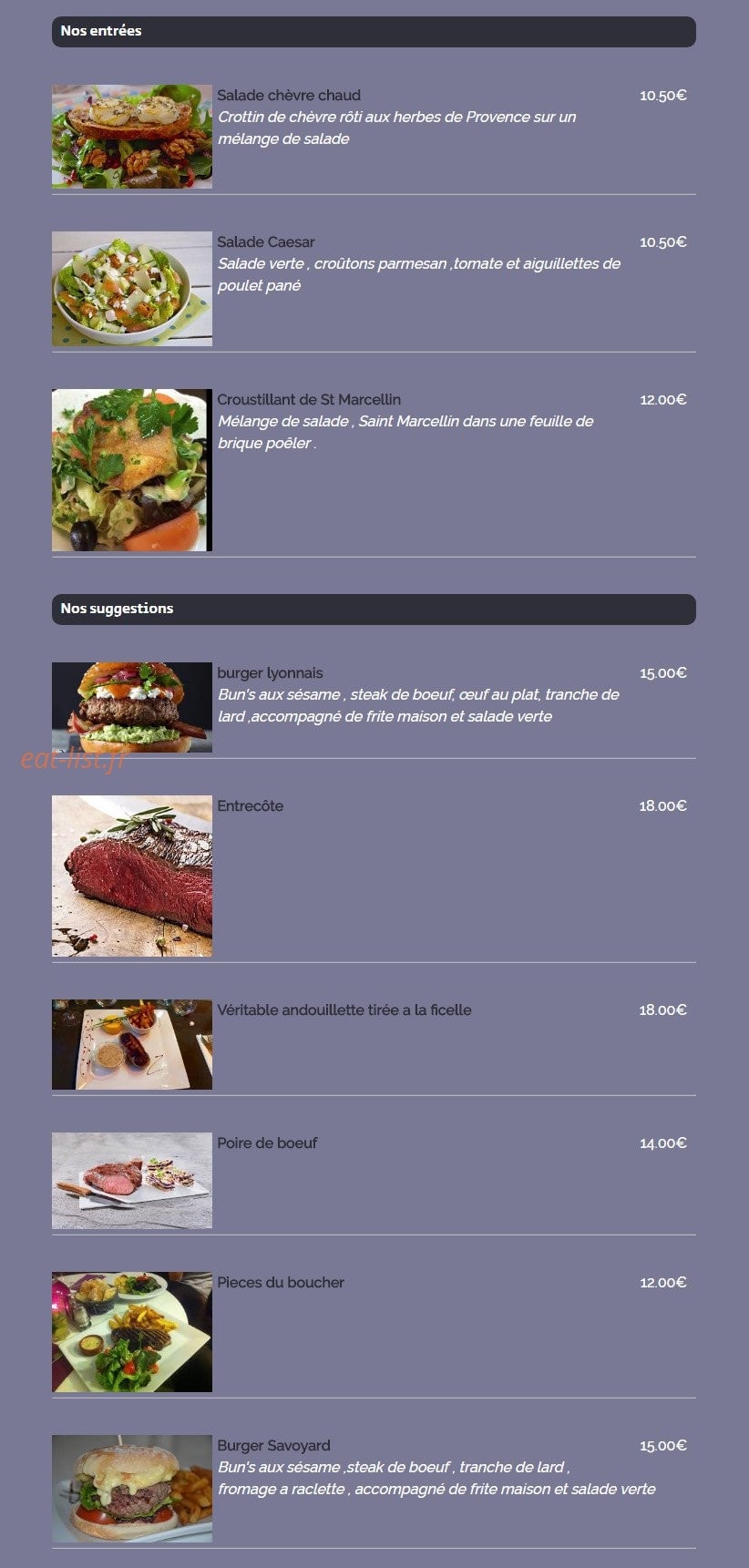 Bull'It — carte page 2
