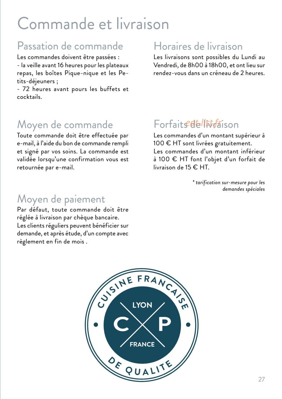 Chez Pierre — carte page 13