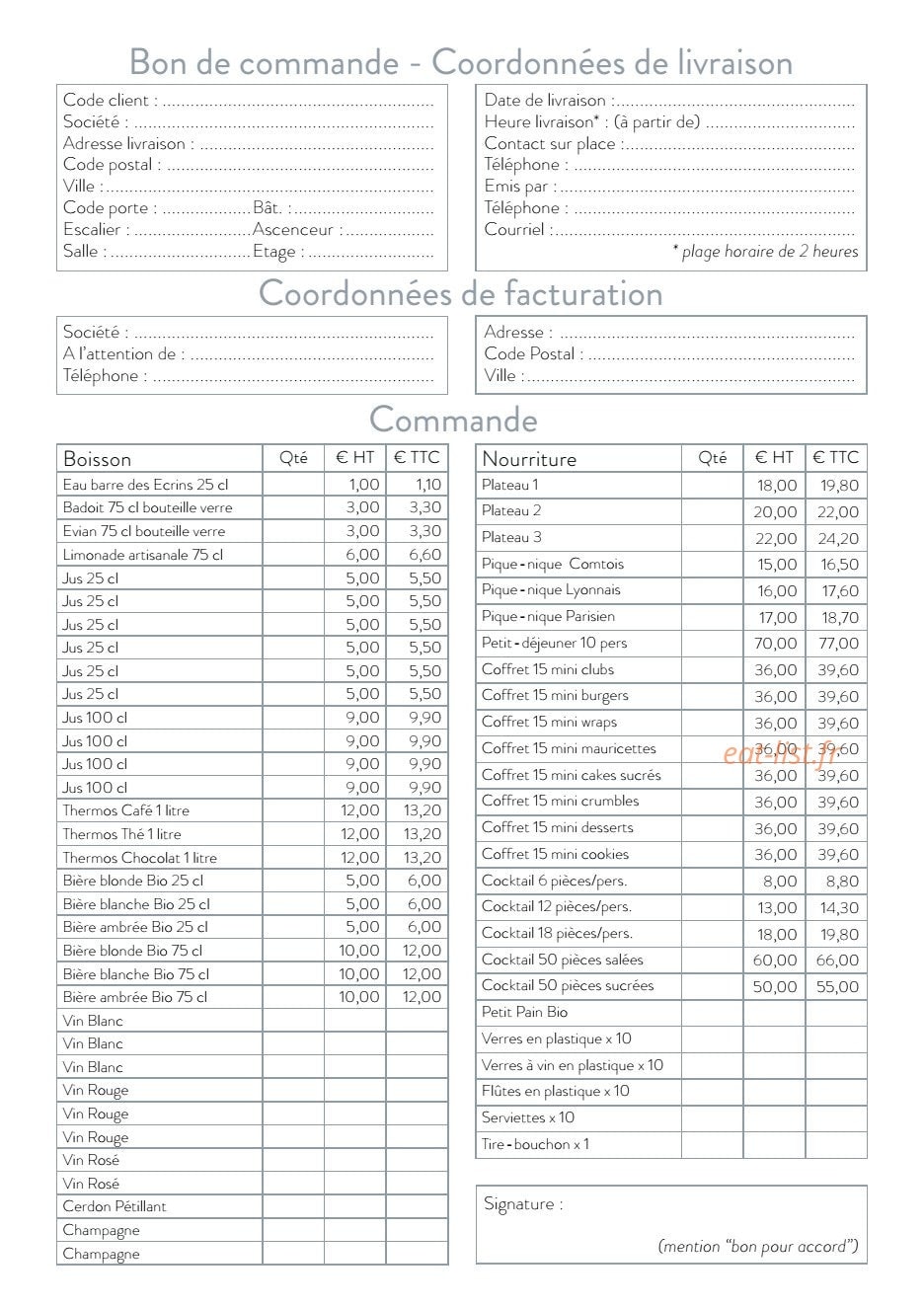 Chez Pierre — carte page 14