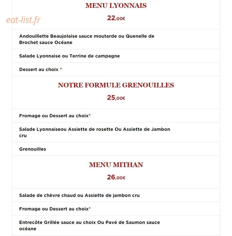 Le Mithan — carte page 1