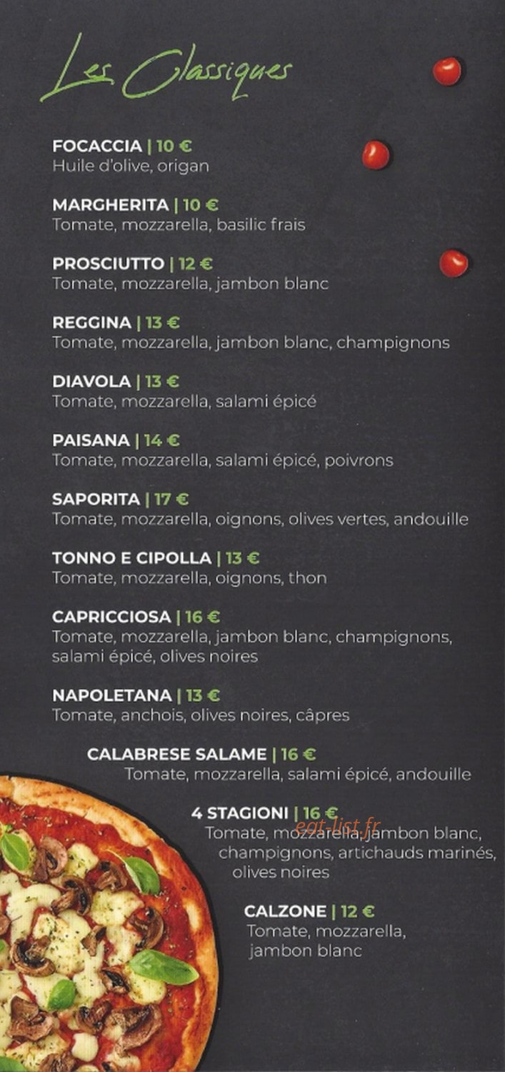 Pizza Titou — carte page 1