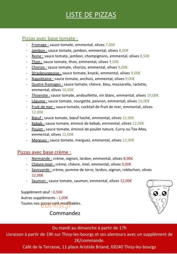 La terrasse — carte page 1