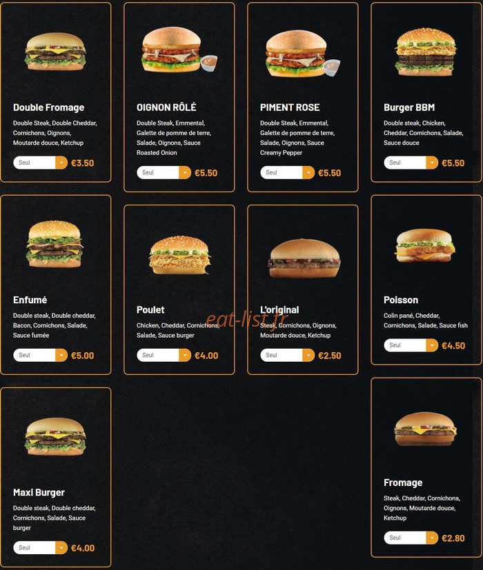 Bbm Tacos — carte page 3