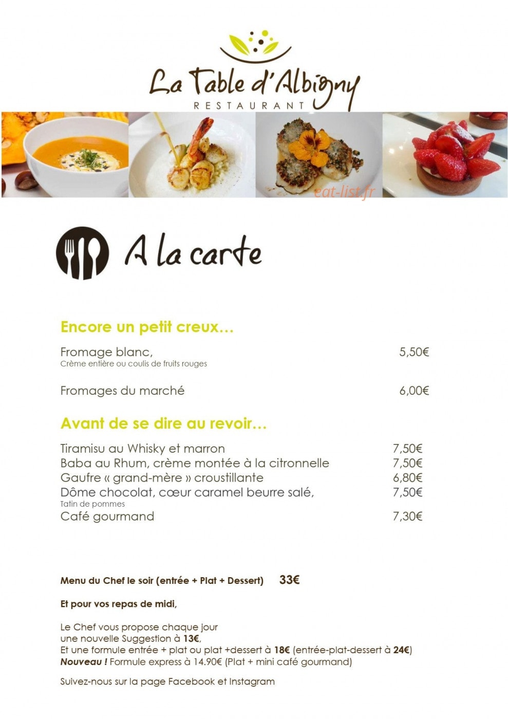 La Table D'albigny — carte page 2