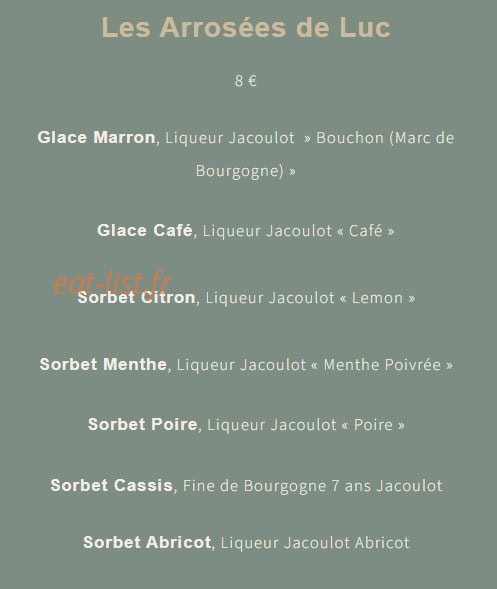 L'épicurieux chez Luc — carte page 4