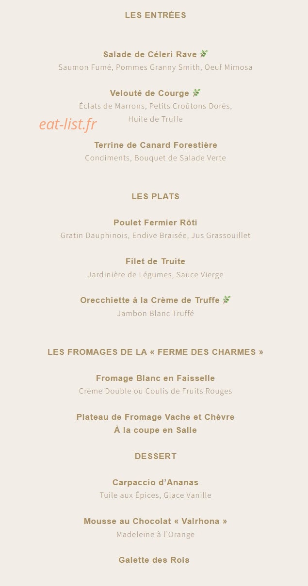L'épicurieux chez Luc — carte page 2