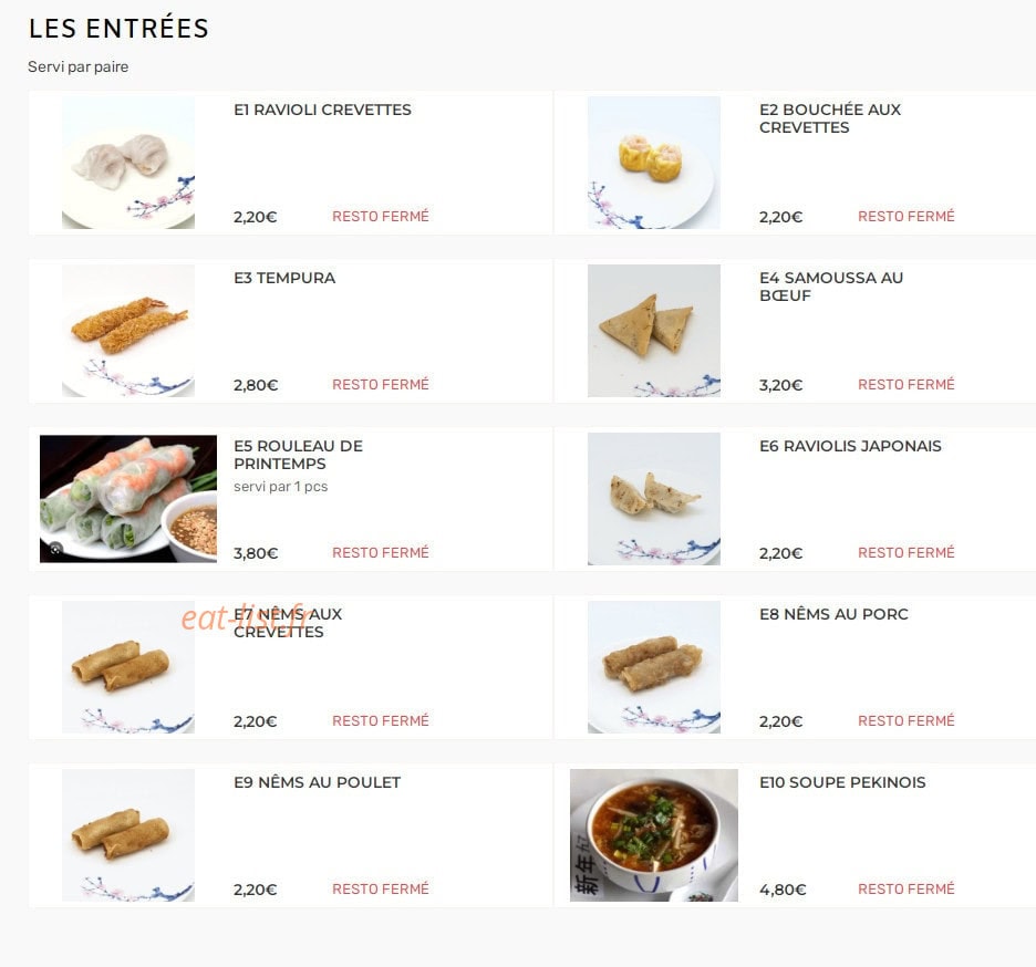 Chez panda — carte page 1