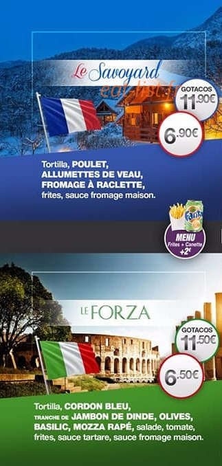 Go tacos — carte page 4