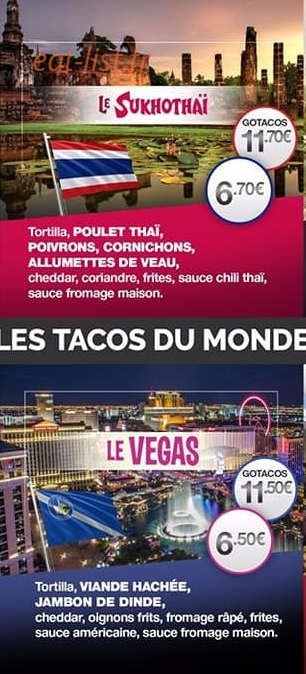 Go tacos — carte page 11