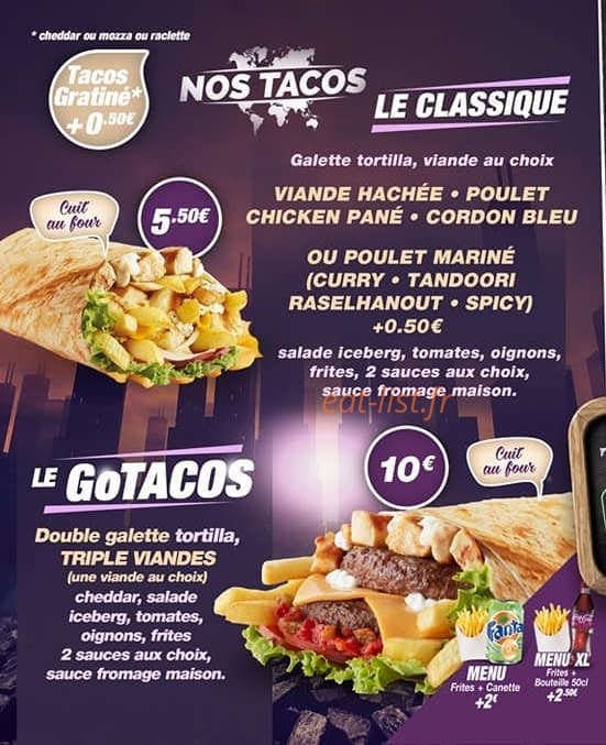 Go tacos — carte page 2