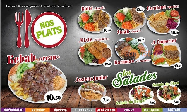 Karaman Kebab — carte page 2