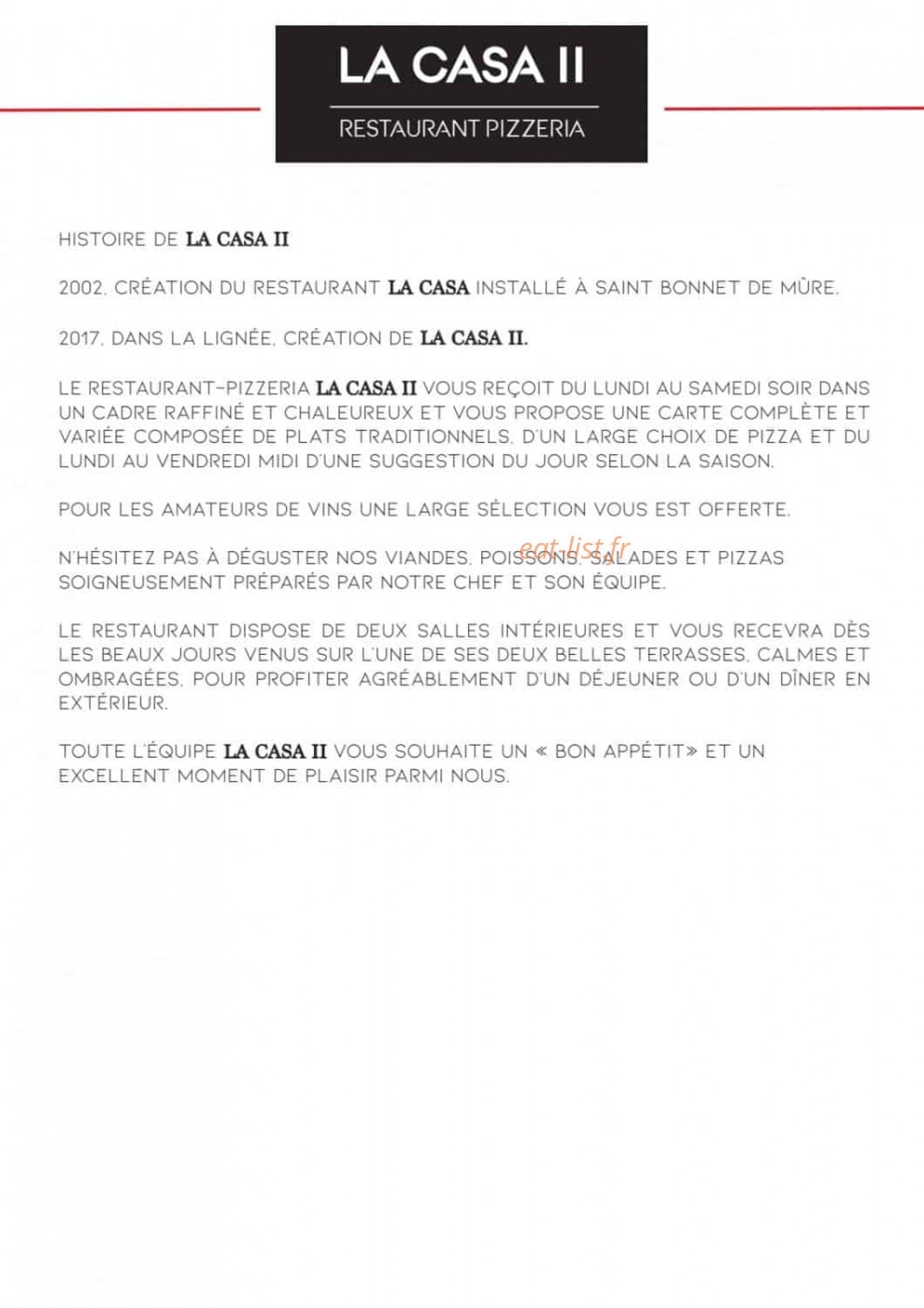 La casa 2 — carte page 2
