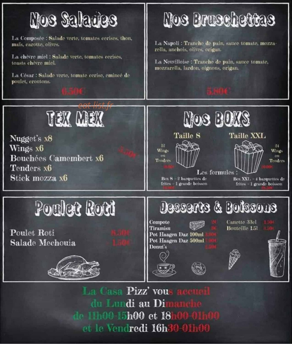 La casa pizz' — carte page 2