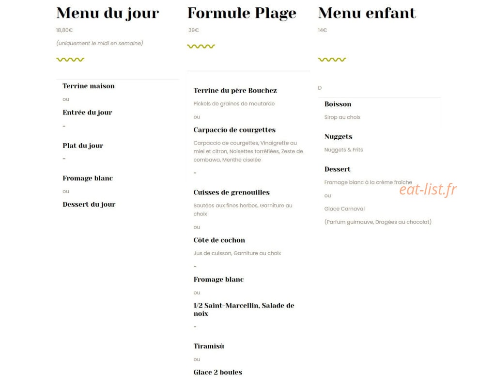 Aux Pieds dans l'Eau — carte page 2