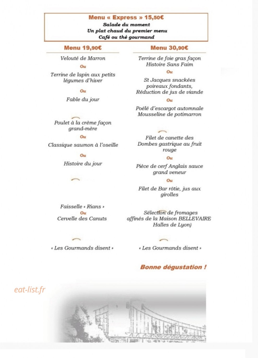 Histoire sans faim — carte page 1