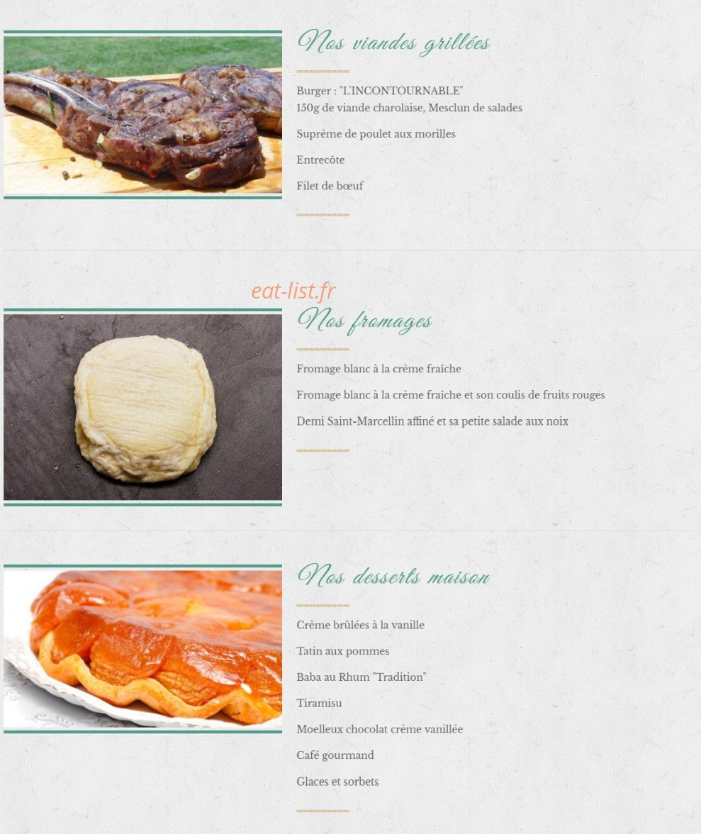 La paillote — carte page 3