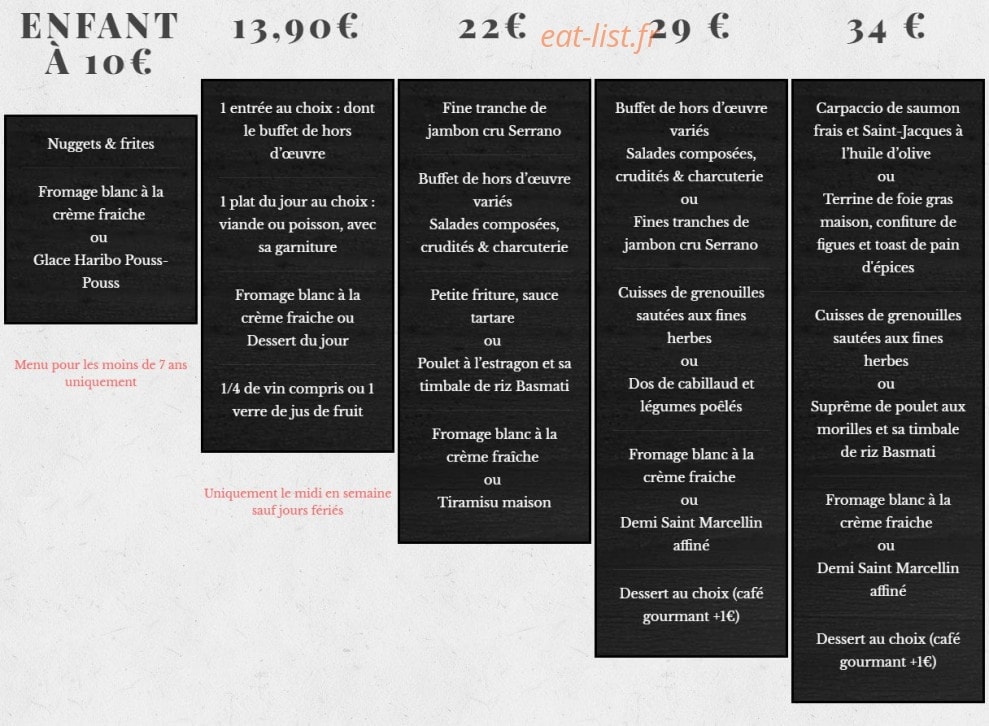 La paillote — carte page 1