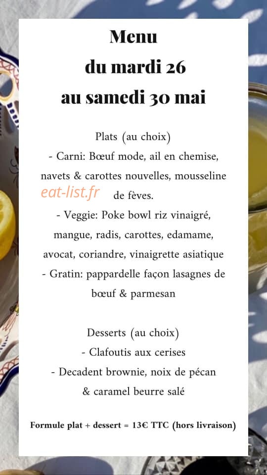 Toasté — carte page 1