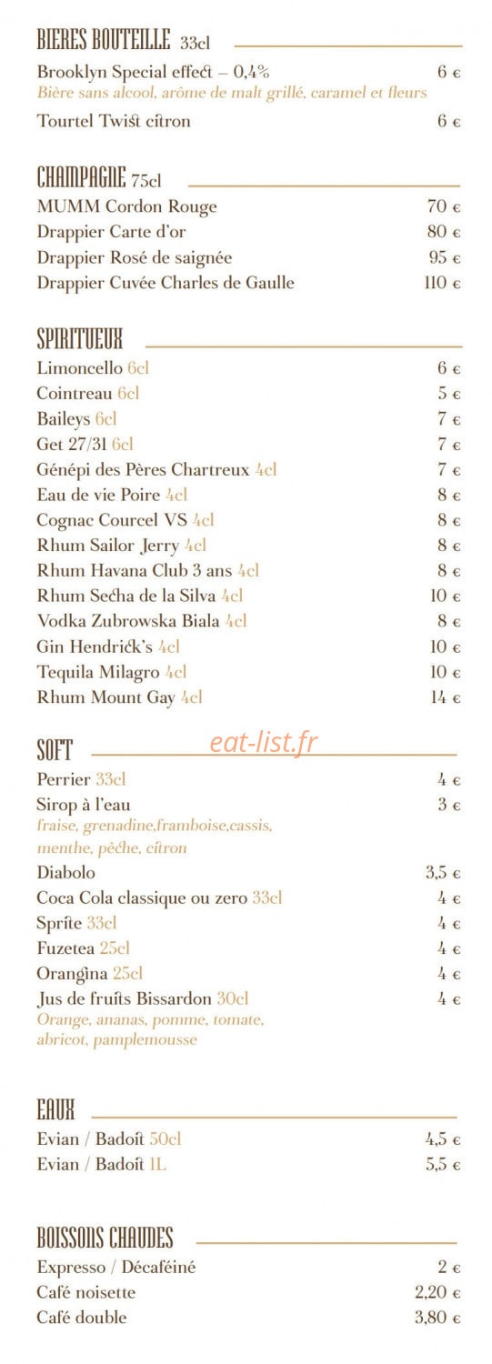 Bistro boêm — carte page 4