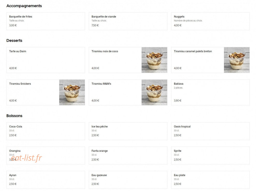Craponne kebab — carte page 4