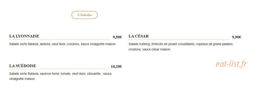 L'Atelier Burger & bagel — carte page 3