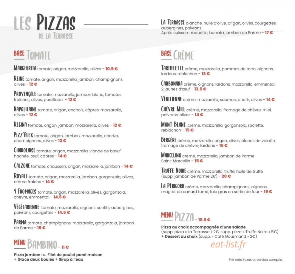 La Terrasse — carte page 3