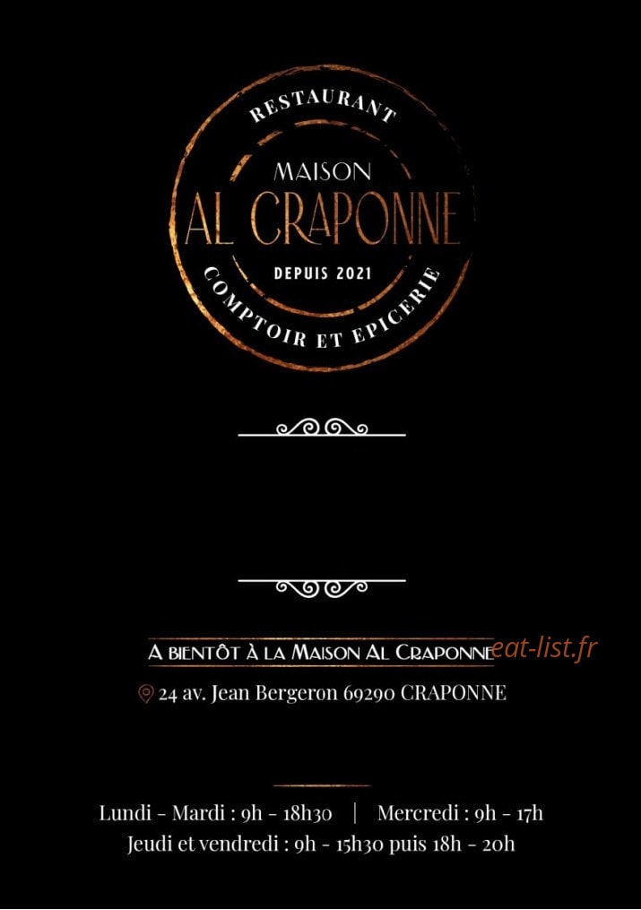 Maison Al Craponne — carte page 1