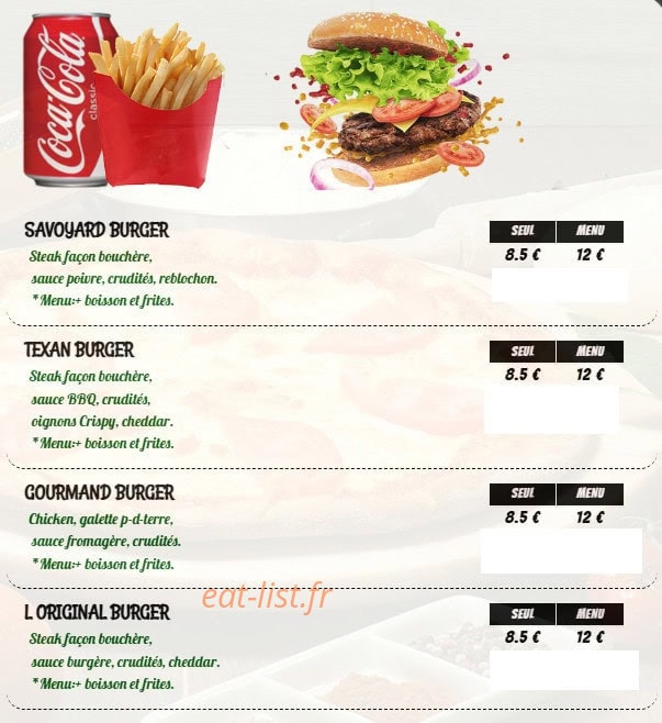 Original street food — carte page 7