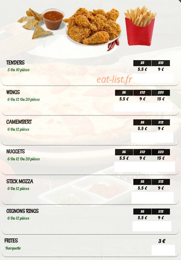 Original street food — carte page 8