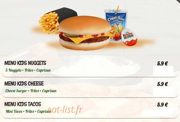 Original street food — carte page 9