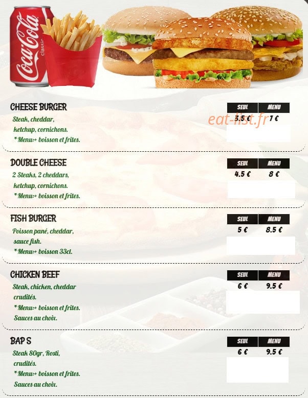 Original street food — carte page 5