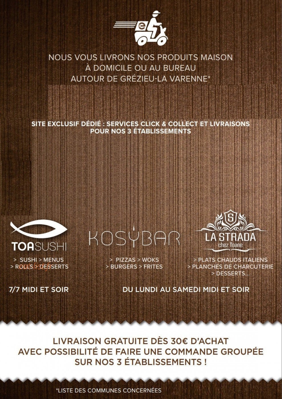Toa sushi — carte page 7