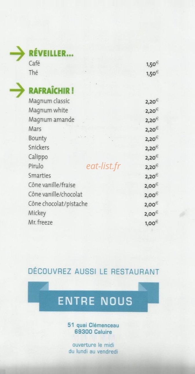 Entre Nous II — carte page 2