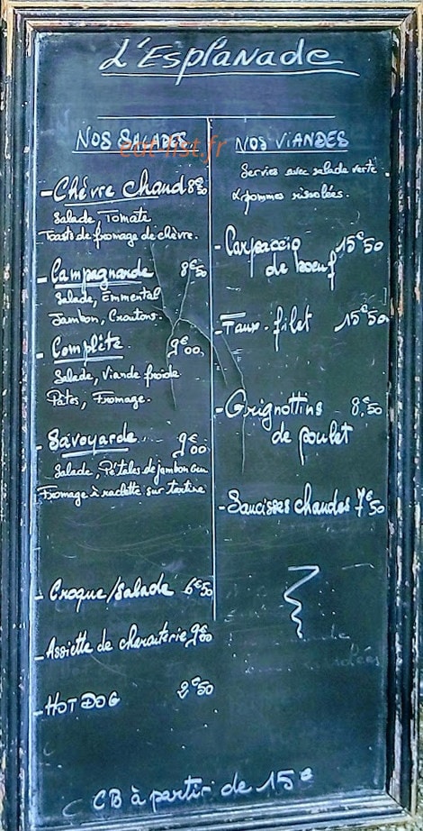 L'Esplanade — carte page 2