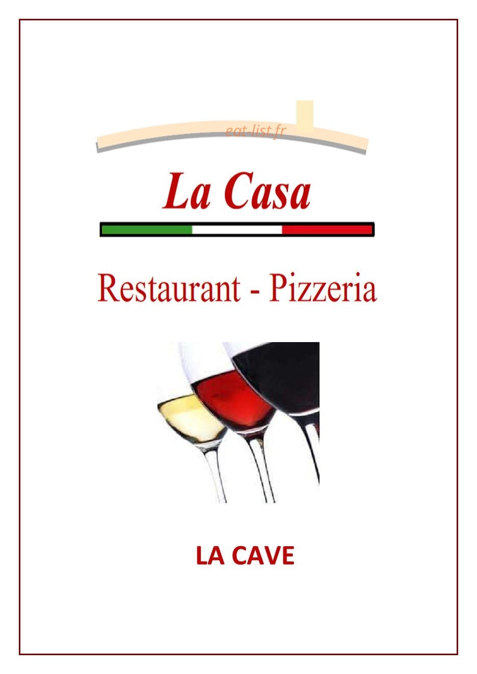 La Casa — carte page 8