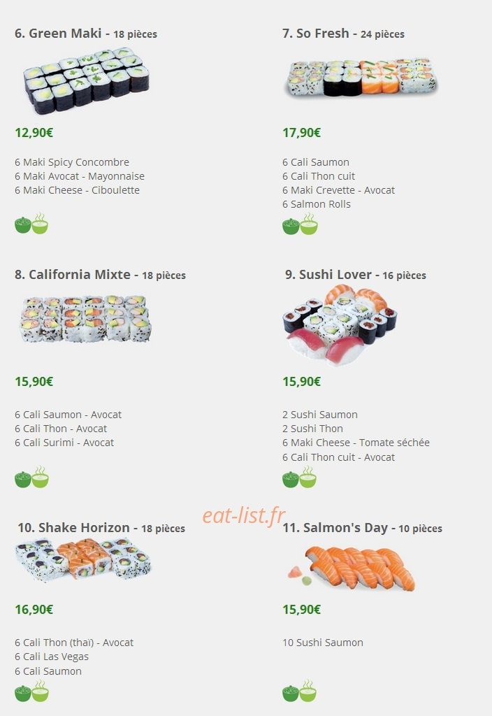 La perle sushi — carte page 4