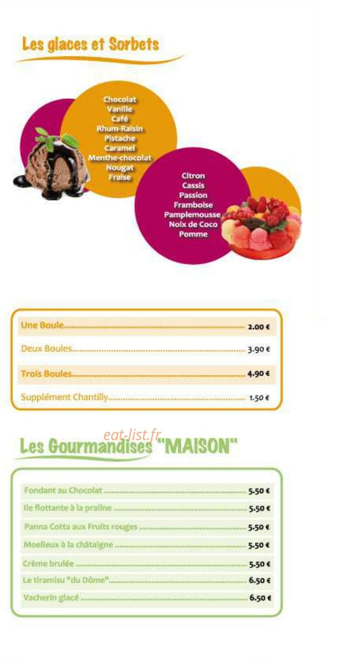 Le Dôme — carte page 10