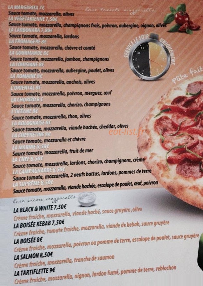 Le Special kebab — carte page 1