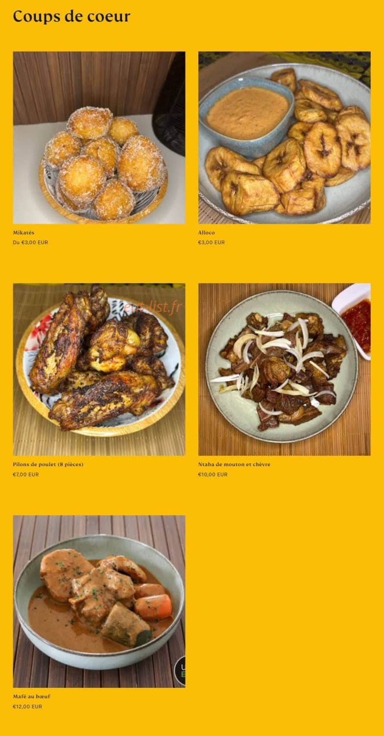 Mikate Restaurant — carte page 10